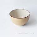 Nordic Styles Hand Printing Rice Noodle Ceramic Bowls